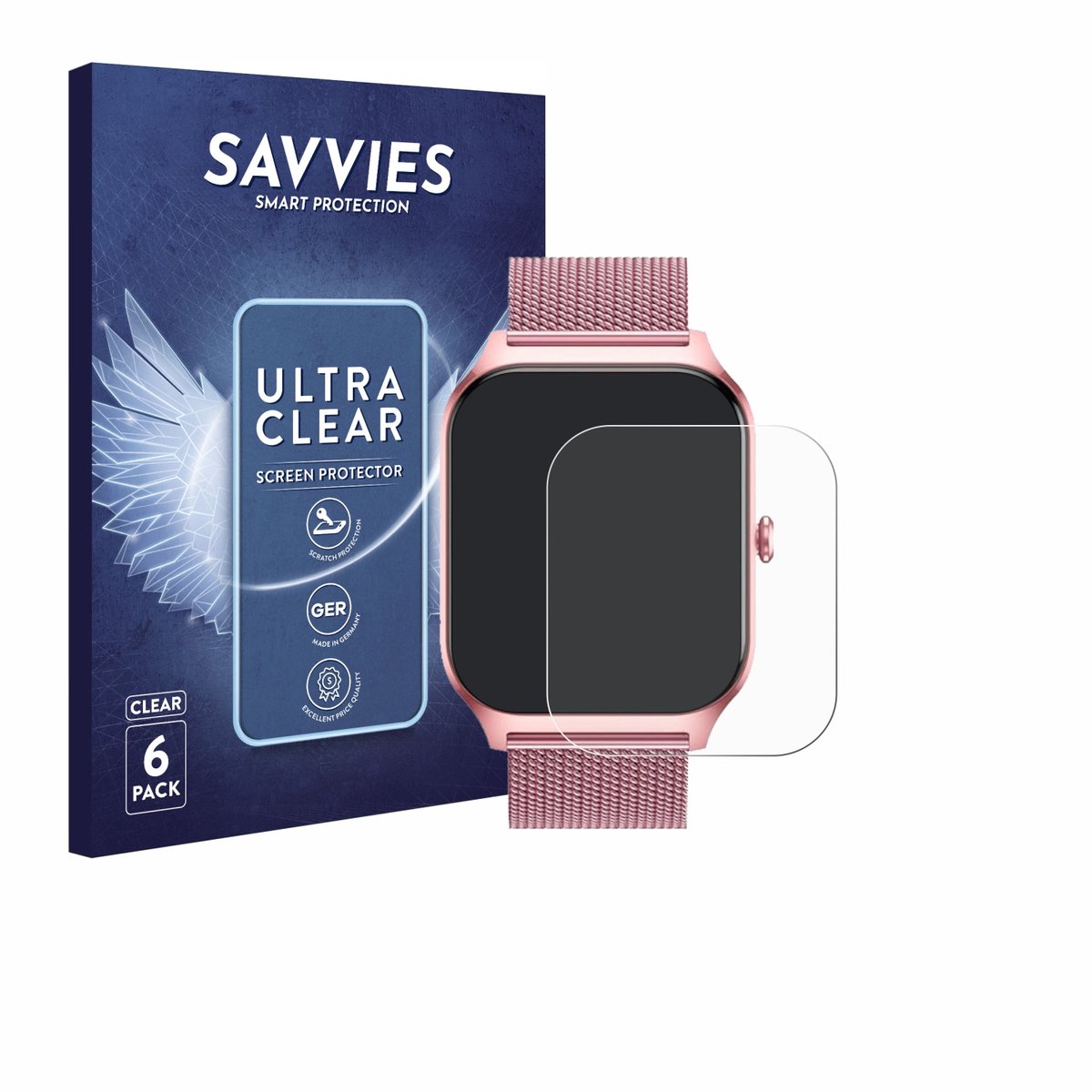 Savvies - Screenprotector voor Kalinco P125 1.85" - Folie Beschermfolie transparant 6 Stuks