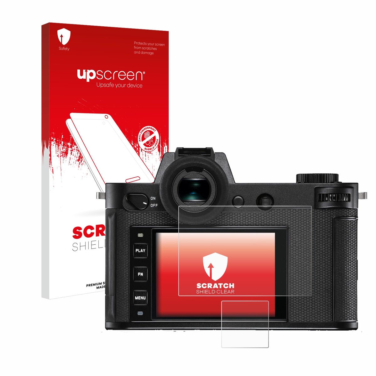 upscreen - Screenprotector voor Leica SL2-S - Folie Beschermfolie transparant