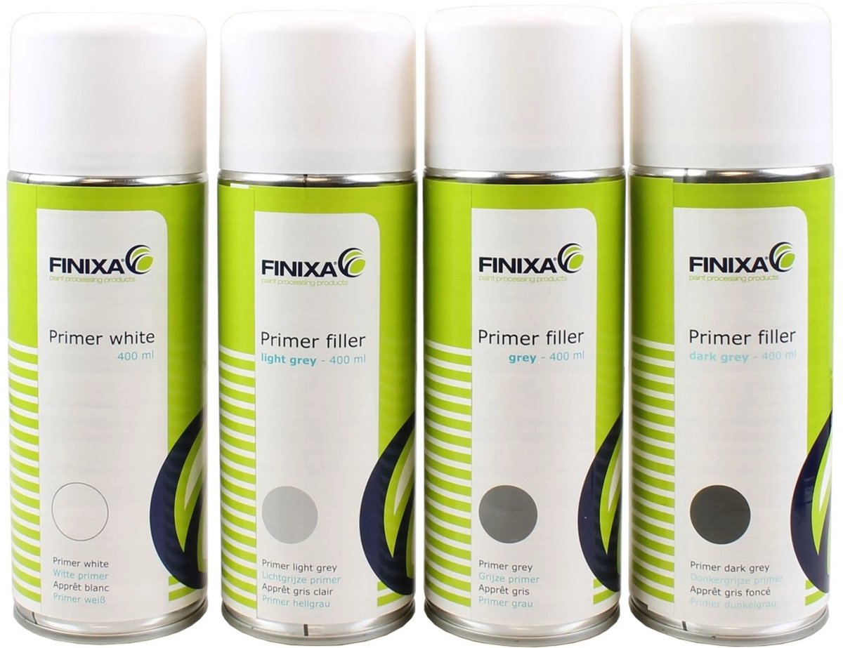 FINIXA Primer Filler spuitbus 400ml - Donker grijs