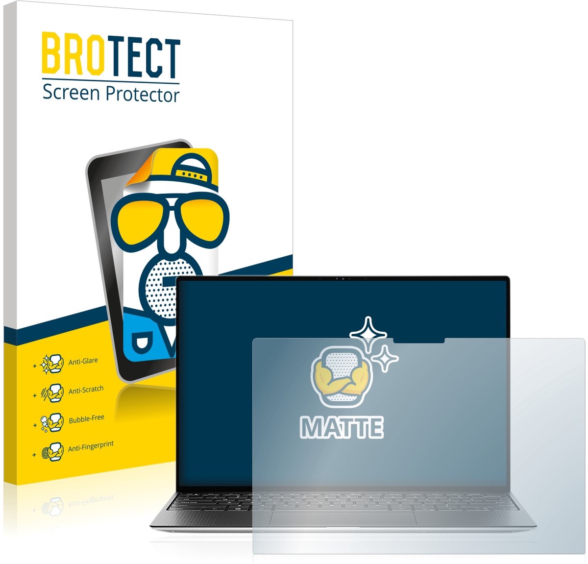 BROTECT - Screenprotector voor Dell XPS 13 9310 Touch - Folie Beschermfolie matte