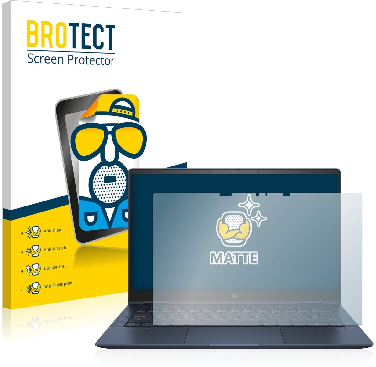 BROTECT - Screenprotector voor HP Elite Dragonfly G2 - Folie Beschermfolie matte