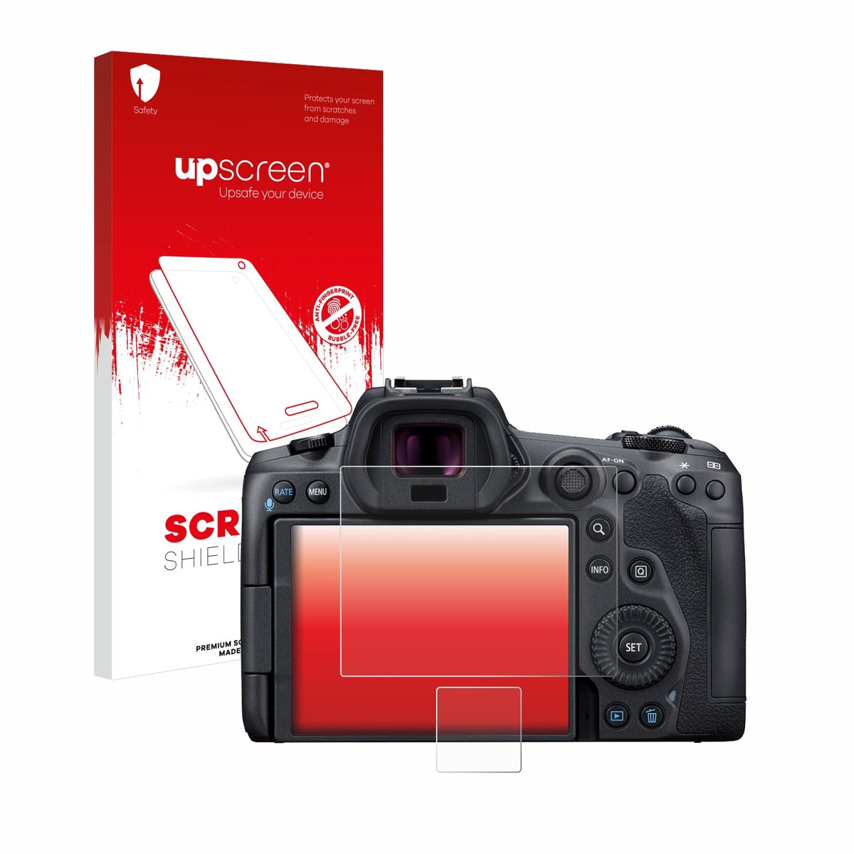 upscreen - Screenprotector voor Canon EOS R5 - Folie Beschermfolie transparant