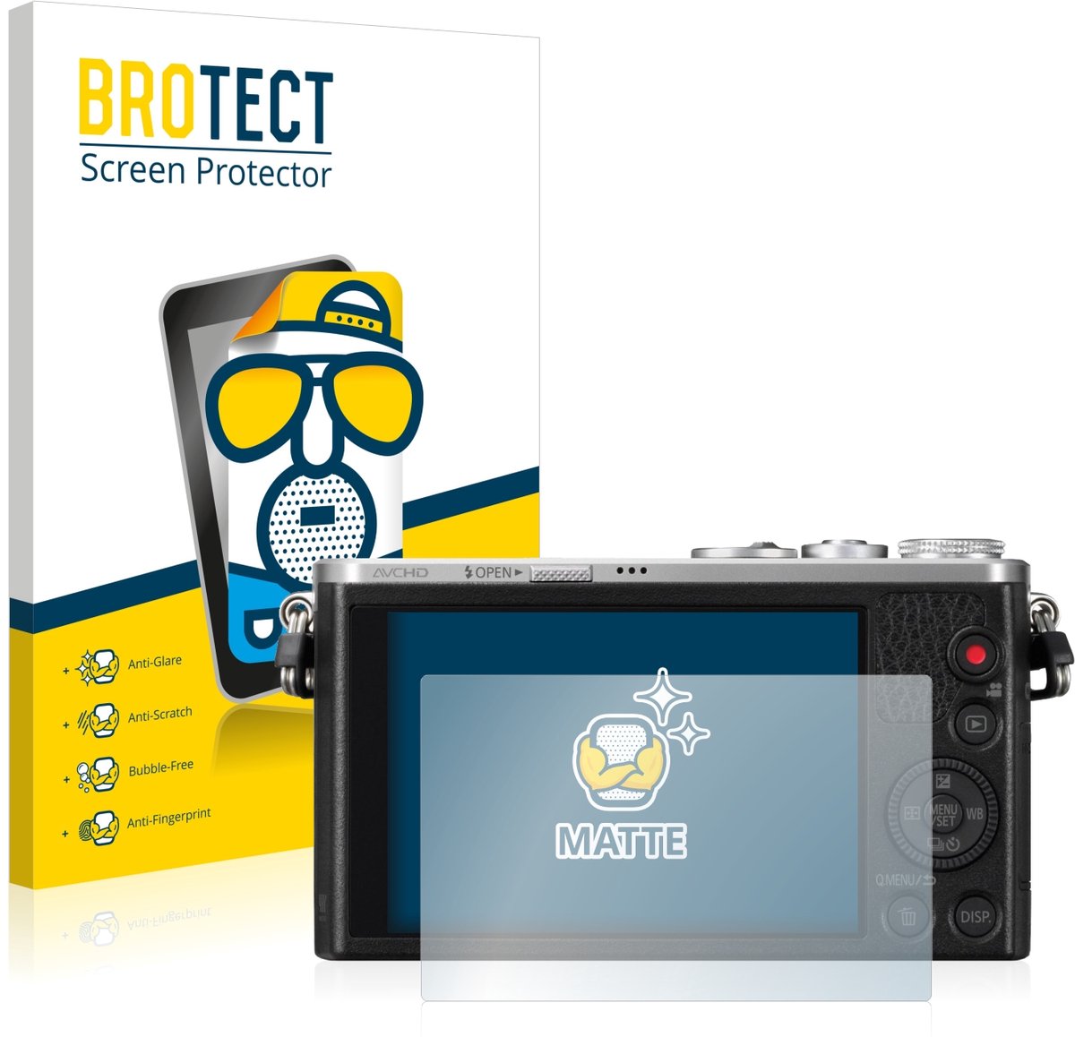 BROTECT - Screenprotector voor Panasonic Lumix DMC-GM1 - Folie Beschermfolie matte 2 Stuks