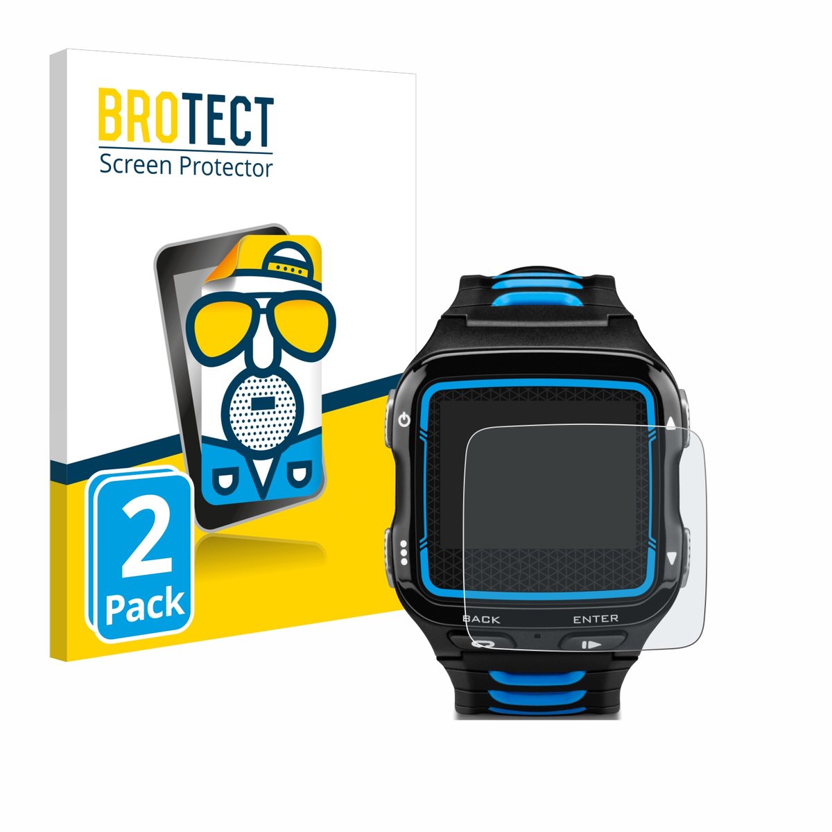 BROTECT - Screenprotector voor Garmin Forerunner 920XT - Folie Beschermfolie matte 2 Stuks