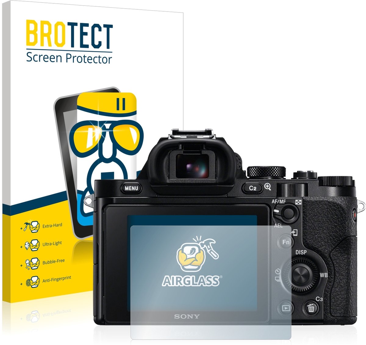 Screenprotector voor Sony Alpha 7 (ILCE-7) Beschermglas transparant