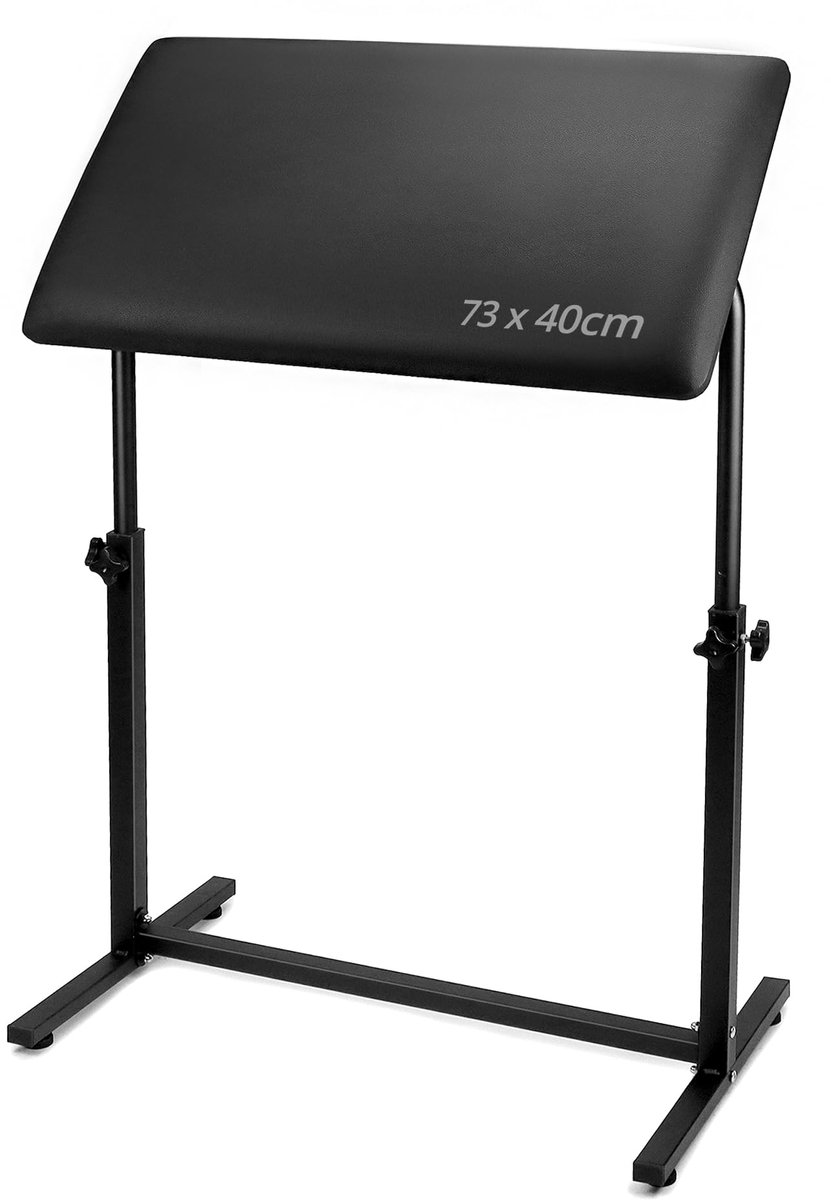 Professionele Tattoo-armsteunstandaard - Verstelbare Hoogte en Kantelbare Padding - 73x40x5 cm