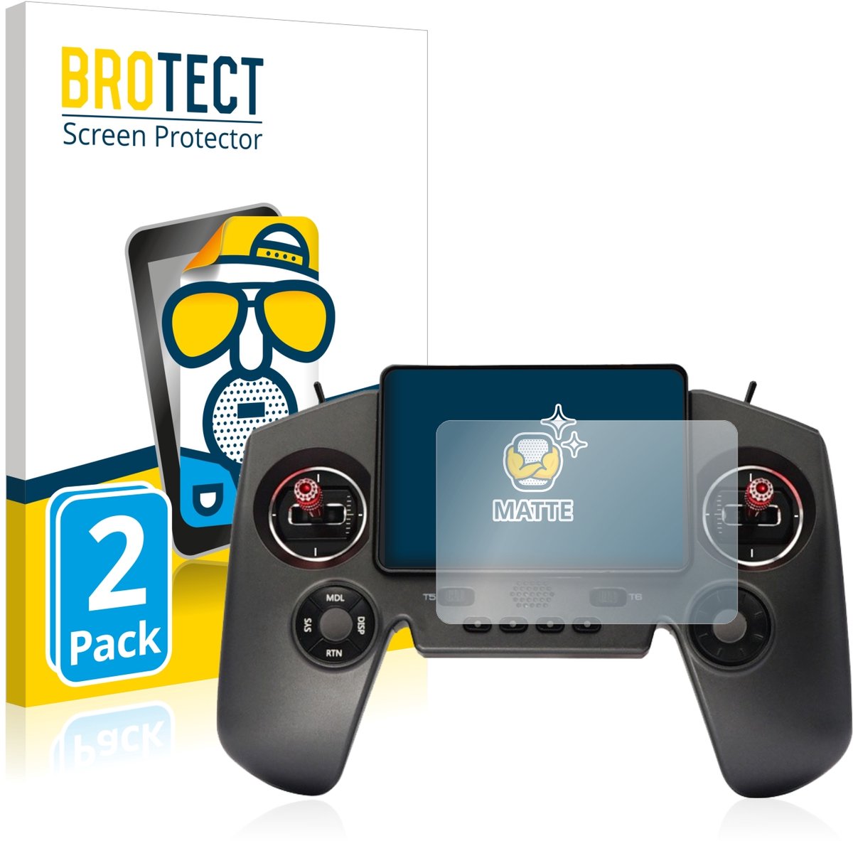 BROTECT - Screenprotector voor FrSky Twin Lite - Folie Beschermfolie matte 2 Stuks