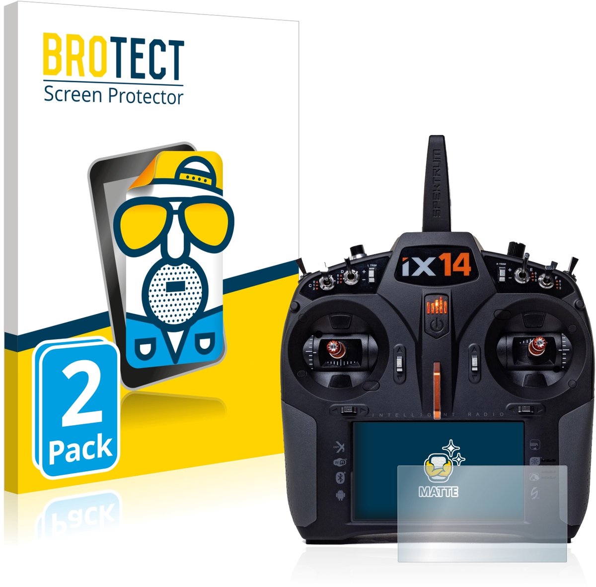 BROTECT - Screenprotector voor Spektrum iX14 - Folie Beschermfolie matte 2 Stuks