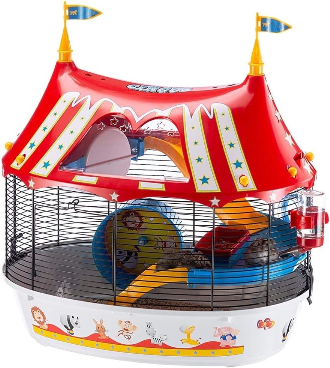 SCH® Hamsterkooi - Meerkleurig - 50cm x 34cm x 43cm