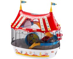 SCH® Hamsterkooi - Meerkleurig - 50cm x 34cm x 43cm
