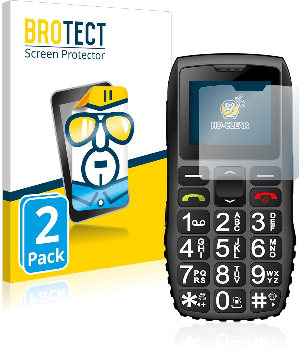 BROTECT - Screenprotector voor artfone C1 + - Folie Beschermfolie transparant 2 Stuks