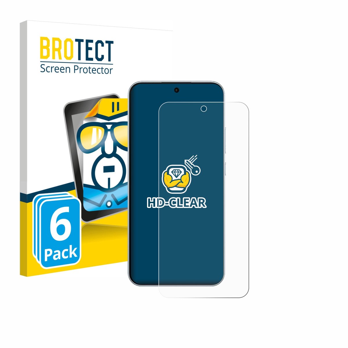 BROTECT - Screenprotector voor Oppo F31 Pro - Folie Beschermfolie transparant 6 Stuks