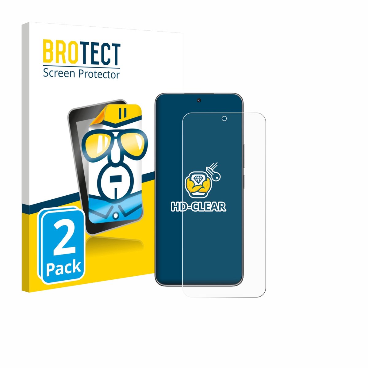 BROTECT - Screenprotector voor Honor X60 GT - Folie Beschermfolie transparant 2 Stuks