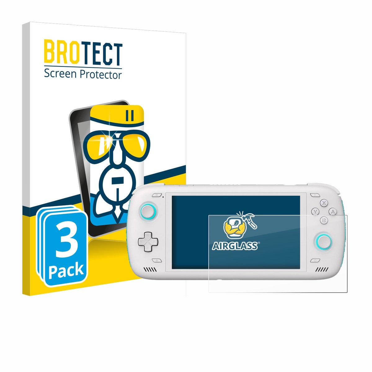 Screenprotector 3 Stuks voor AYN Odin 2 Beschermglas transparant