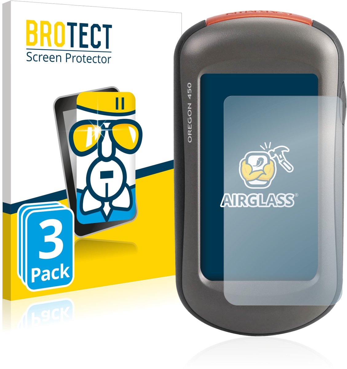 Screenprotector 3 Stuks voor Garmin Oregon 450 Beschermglas transparant