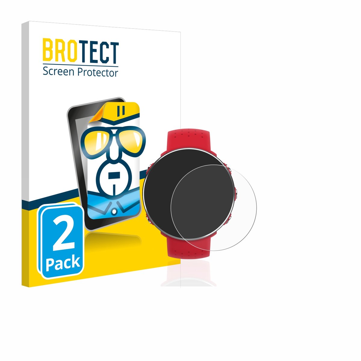 BROTECT - Screenprotector voor Polar Vantage M - Folie Beschermfolie transparant 2 Stuks