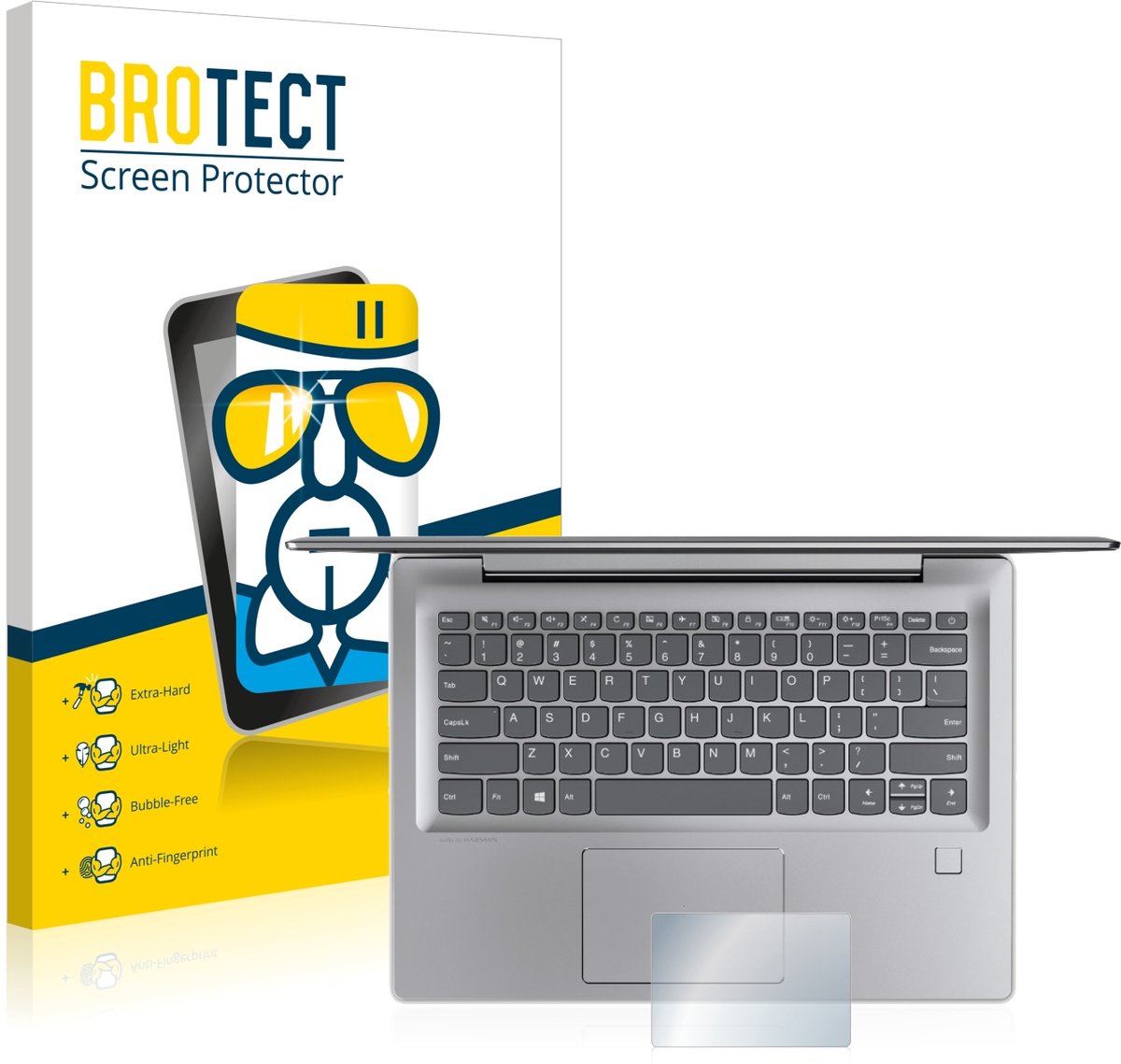 Screenprotector voor Lenovo IdeaPad 530s (14") Touchpad Beschermglas transparant