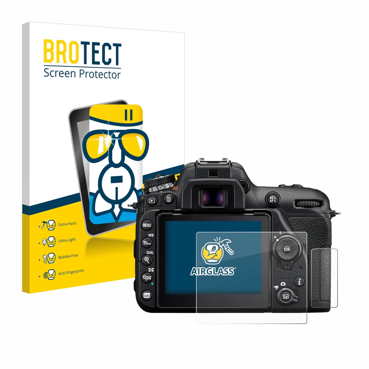 Screenprotector voor Nikon D7500 Beschermglas transparant