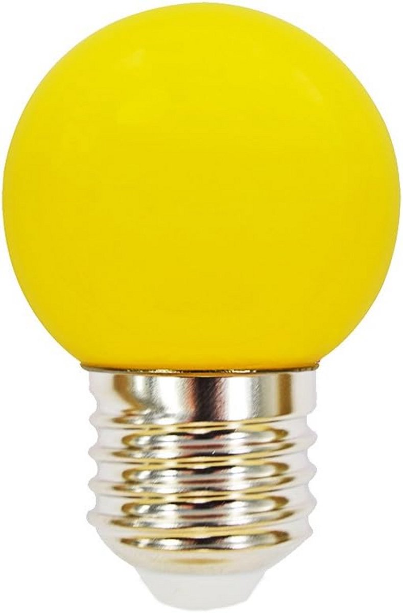 Gekleurde LED Lamp Druppel Vorm 2W Geel E27 Fitting Sfeerverlichting