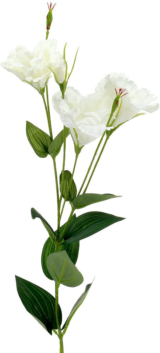 Viana Lysianthus kunstbloem wit L87,5cm