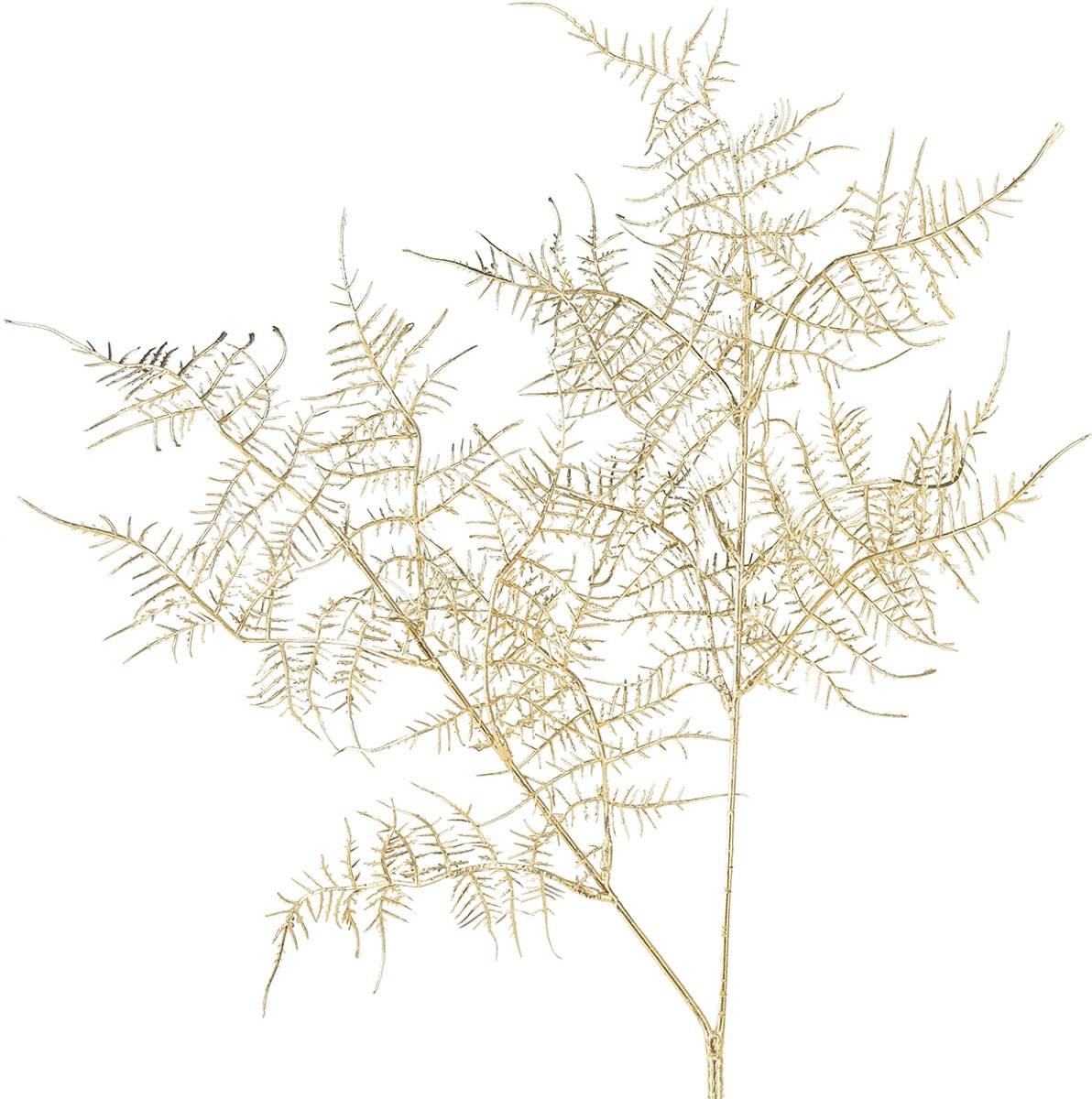 Viana Kunstvaren Kerst siervaren champagne 54cm 2st Goud
