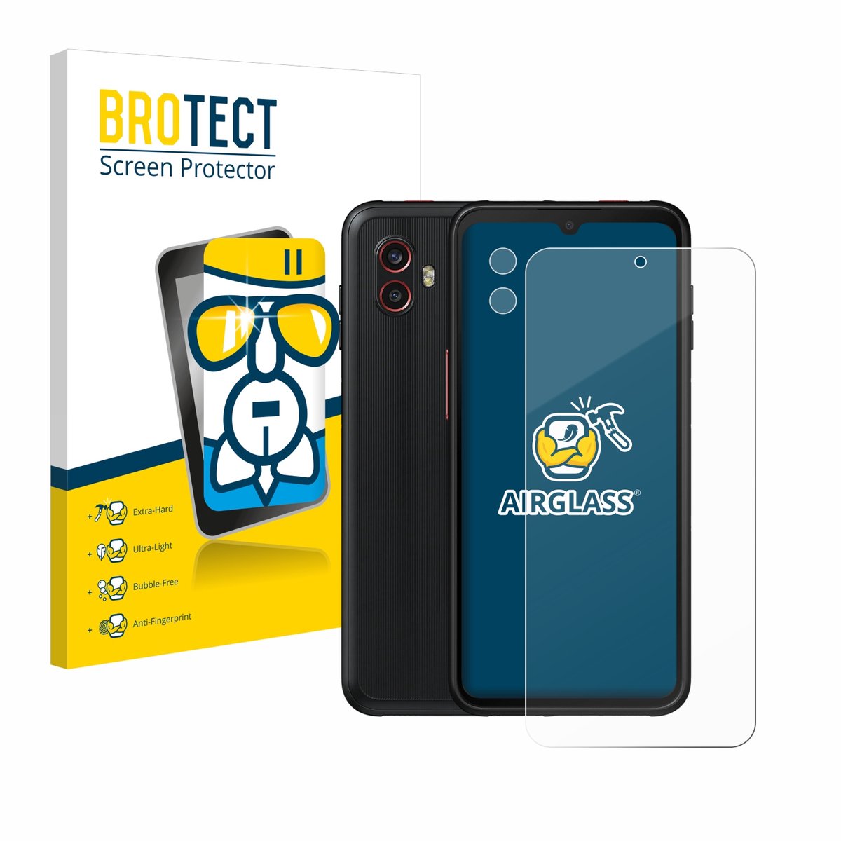 Screenprotector voor Samsung Galaxy Xcover 6 Pro (Voor+Camera) Beschermglas transparant
