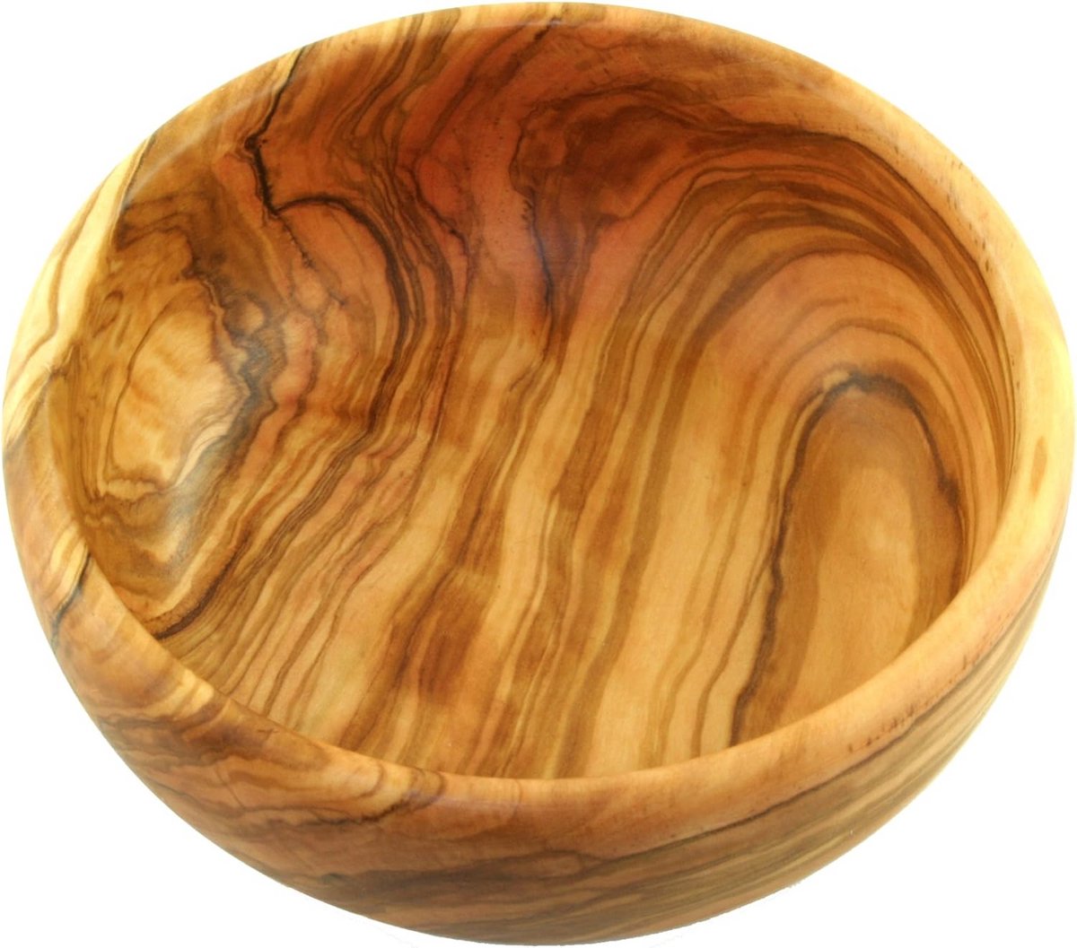 Ronde Houten Kom van Olijfhout - Serveerschaal 13x5 cm