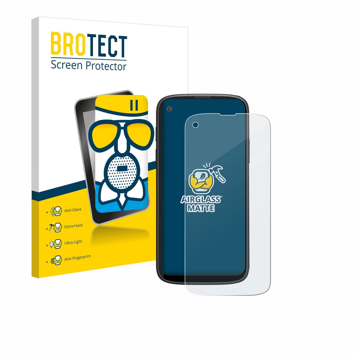 BROTECT - Screenprotector voor Unihertz Jelly Max - Folie Beschermfolie Beschermglas matte