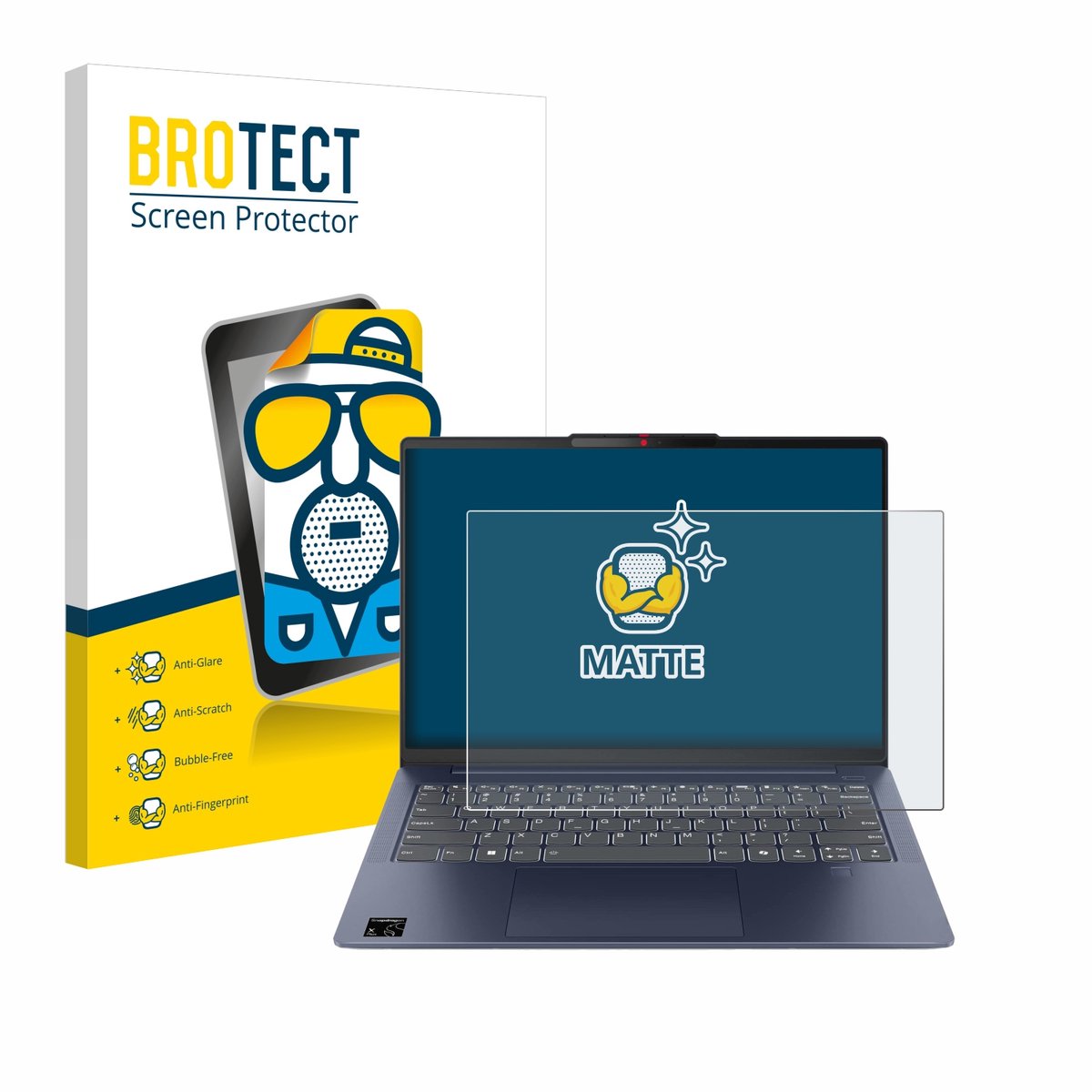BROTECT - Screenprotector voor Lenovo IdeaPad Slim 5x Gen 9 14" - Folie Beschermfolie matte