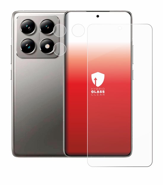 upscreen - Screenprotector voor Xiaomi 14T (Voor+Camera) - Folie Beschermfolie Beschermglas transparant