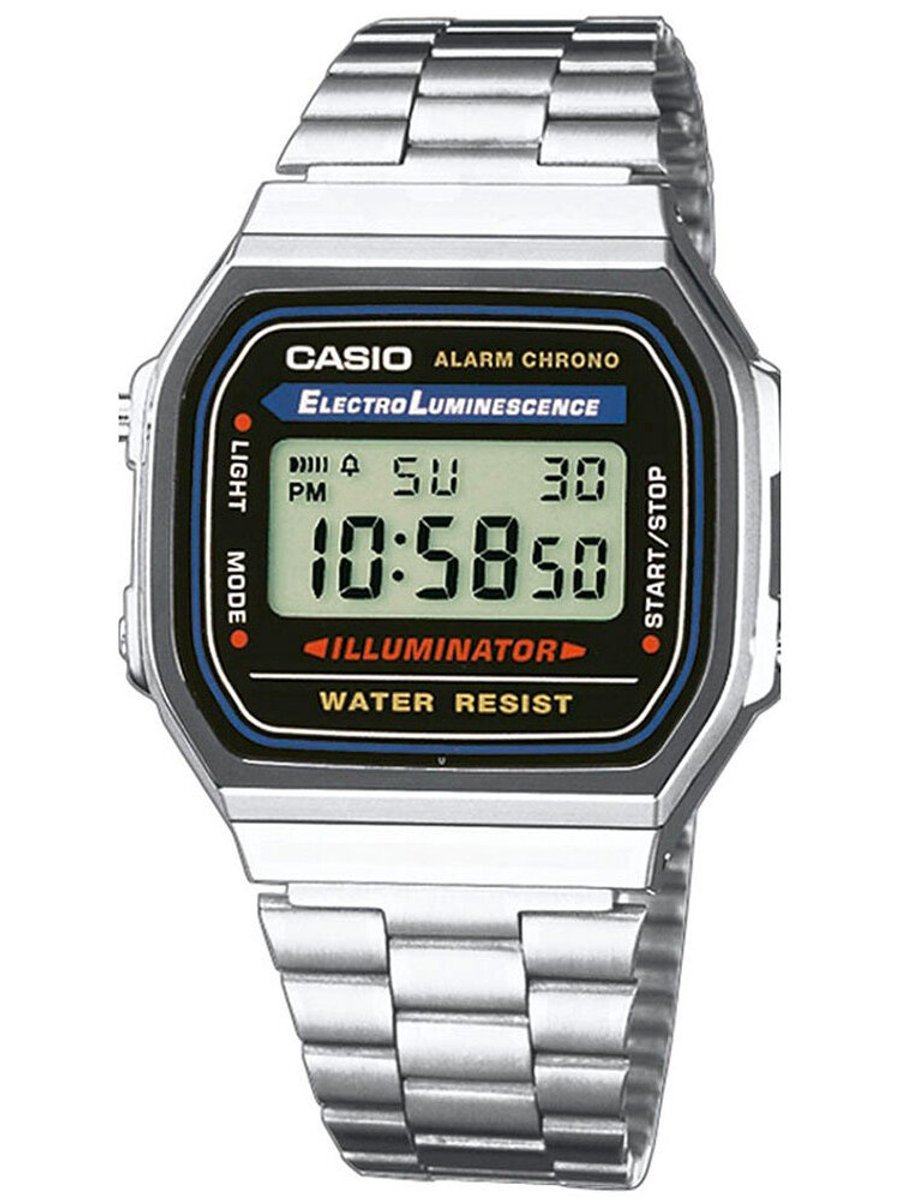 Casio Vintage - Unisex Horloge - LED Illuminator - Staal - Alarm