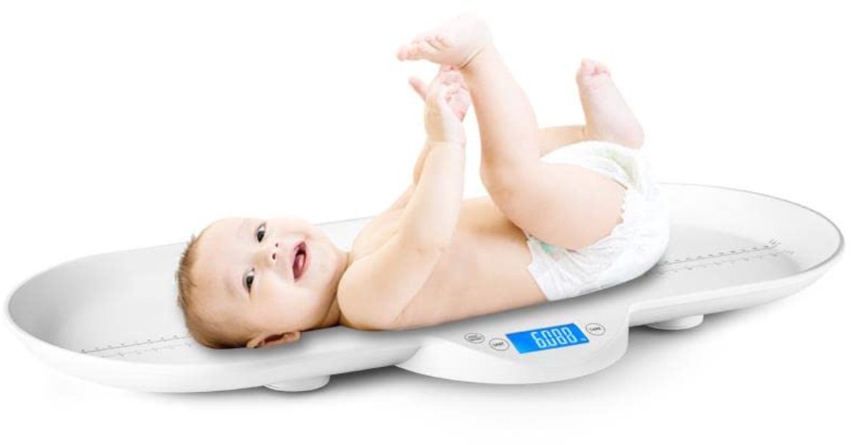 MIRA® Weegschaal - Babyweegschaal - Dieren - Grijs - 66cm x 34cm x 6cm