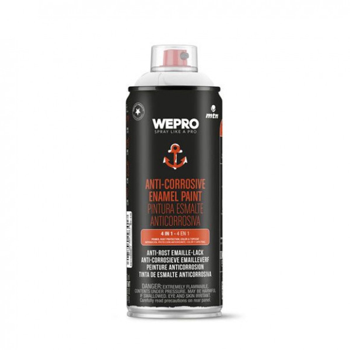 Spuitbus Anti-Roest Ral 9010 Wit MTN WEPRO 400ML