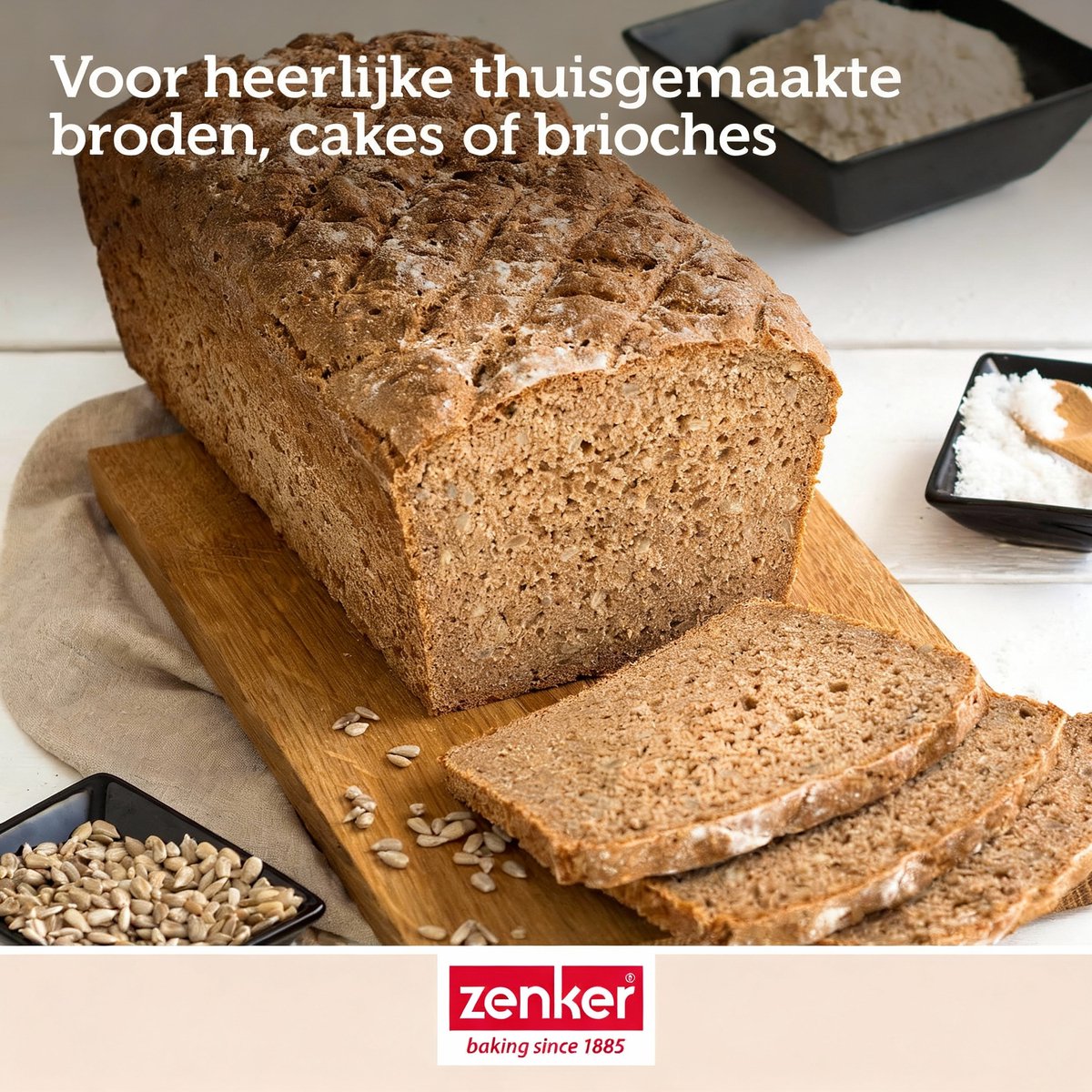 Broodbakvorm verstelbaar 28-40cm Zenker black metallic