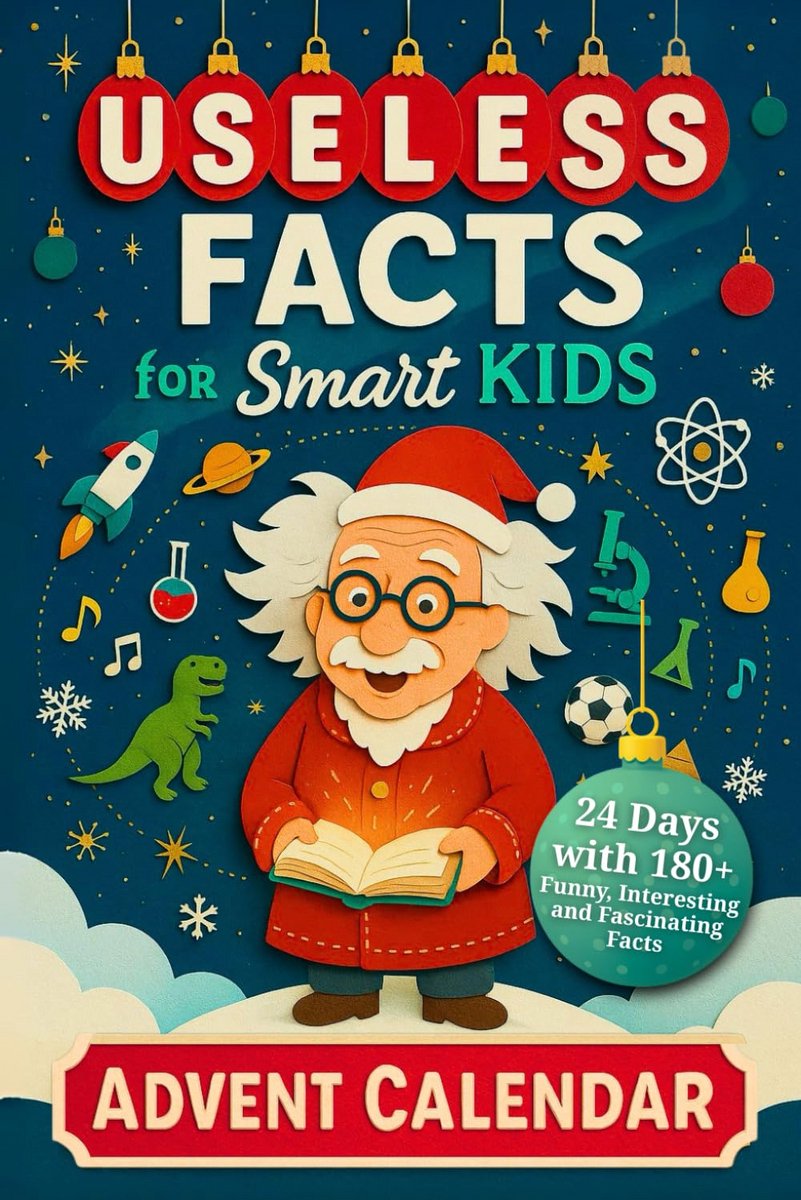 Adventskalender met Weetjes voor Kinderen - Dagelijkse Feiten over Wetenschap, Geschiedenis en Dieren
