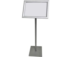 Informatiezuil A4 met Zware Voet en Draaibaar Klapframe