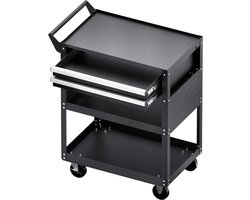 VEVOR Gereedschapswagen 181 kg Werkplaatswagen Transportwagen 785 x 450 x 945 mm Zwart