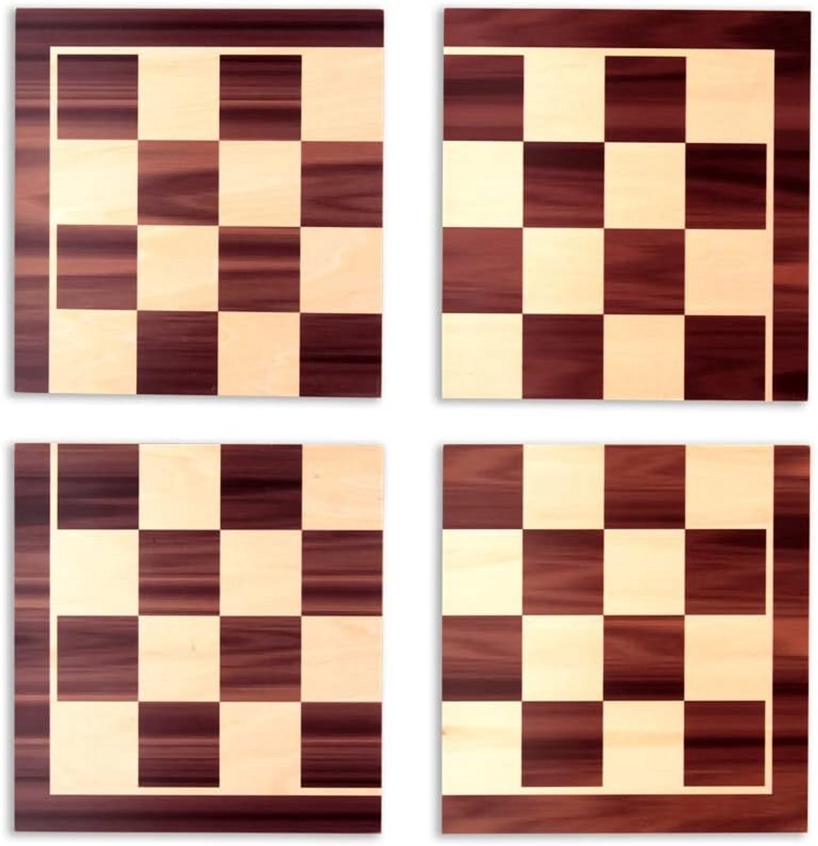 Houten Schaakbord 40x40 cm Magnetisch en Demonteerbaar