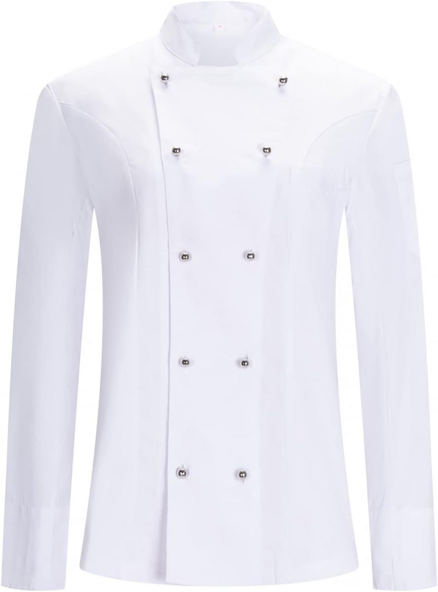 Professioneel Koksjack voor Heren - Witte Keukenuniform Kleding