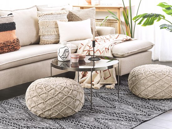 Beliani BERKANE - - beige - coton