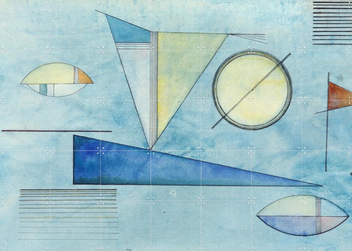 IXXI Dunst, Kandinsky & Bridgeman Images - 140 x 100 cm - Gratis ophangtool - Grote wanddecoratie en posters - Abstract, Klassiek,