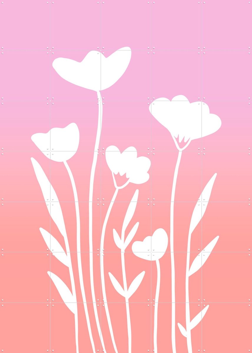IXXI Gradient Spring, BAINAI - 100 x 140 cm - Gratis ophangtool - Grote wanddecoratie en posters Kinderkamer, Kinderen