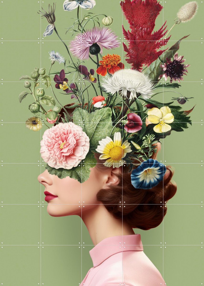 IXXI Silly Summer Things, Marja van den Hurk - 100 x 140 cm - Gratis ophangtool - Grote wanddecoratie en posters - Grafisch Ontwerp, Gemengde
