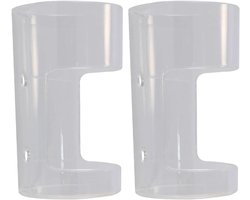 Allecto - Visvoerstation - Cilindervormige Visvoerbak - Doorzichtige Voerbuis - Zuignap - Vakanties - Aquaria - Geschikt voor - 2 stuks - Kleur of model