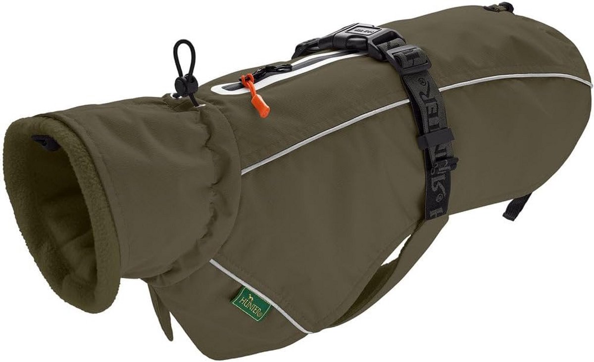 Waterafstotende Hondenjas voor Teckels met Fleece Voering en Reflectoren