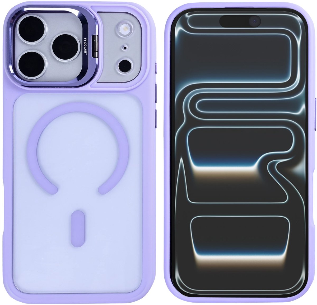 Rixus Classic 03 Case With MagSafe For Apple iPhone 17 Pro Max Light Purple