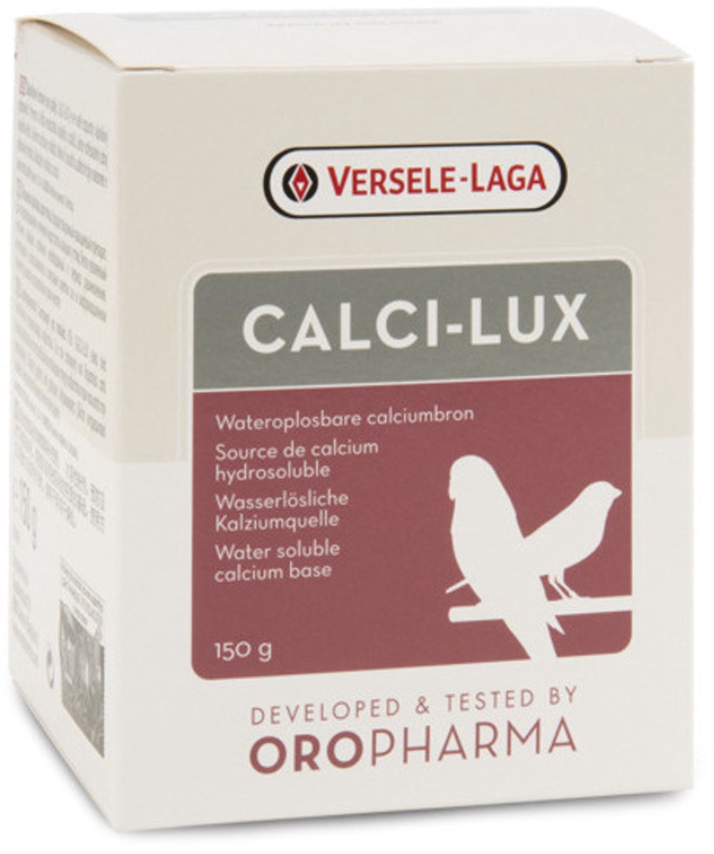 Calci lux voor eischaal en skelet - Calci lux 500 gram - Supplementen - Vogelvoer - Kweekbevordering