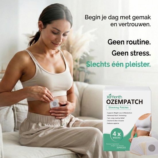 OzemPatch Afslankpleisters – 30 stuks – Voor Afslanken & Afvallen ...