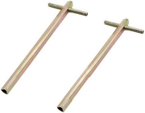 Set van 2 Driehoekige Sleutels voor Liftdeuren 100mm Universele Montage