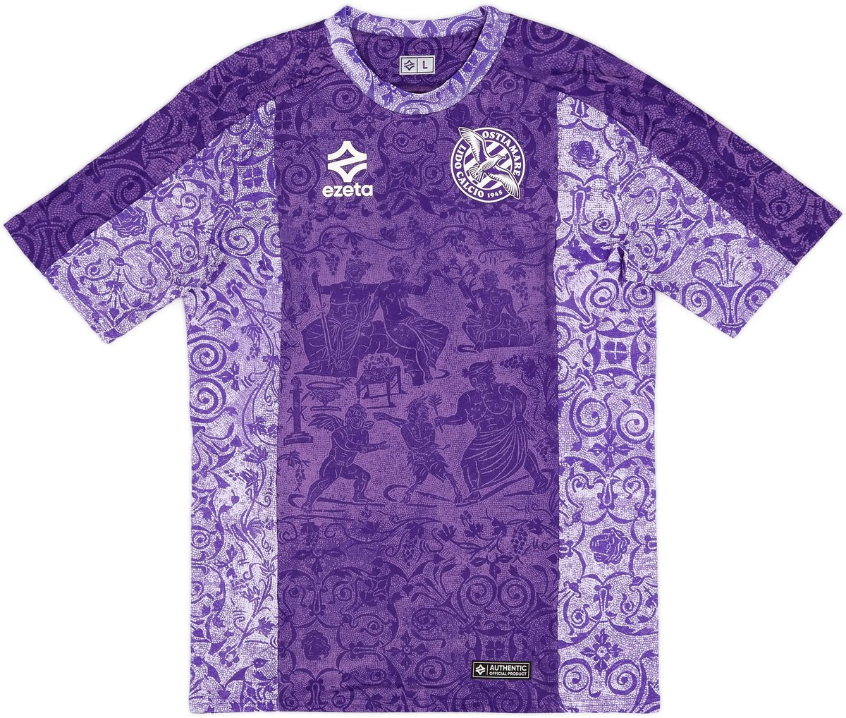 Ostiamare Thuisshirt 2024 - Italië Voetbalshirt - Ostiamare - Maat L - Ezeta - Globalsoccershop